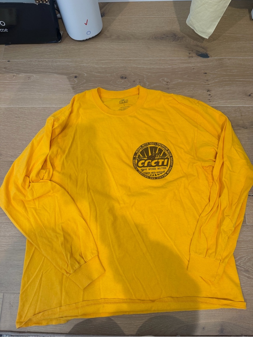 Cacti Yellow Long-Sleeve Logo Tee
